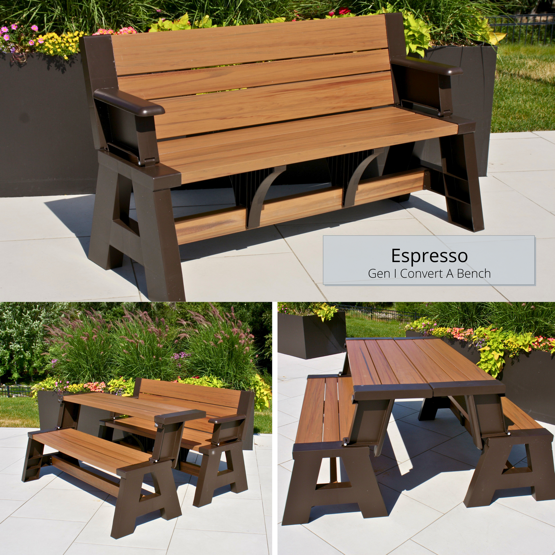 Convert A Bench Outdoor Bench Table - Convertible Bench – Convert a Bench