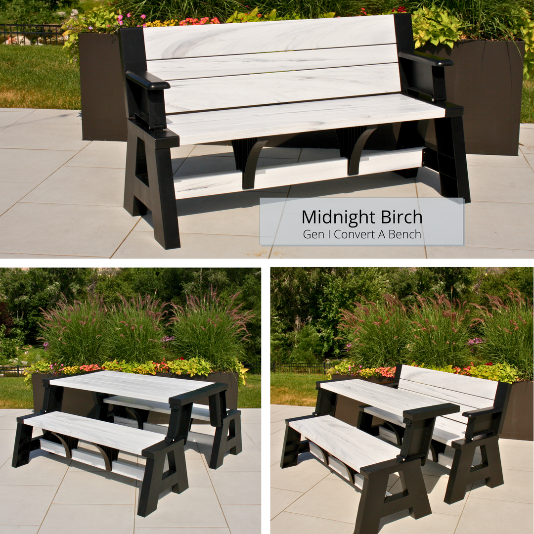 Folding Picnic Convertible Garden Bench To Picnic Table Plans
