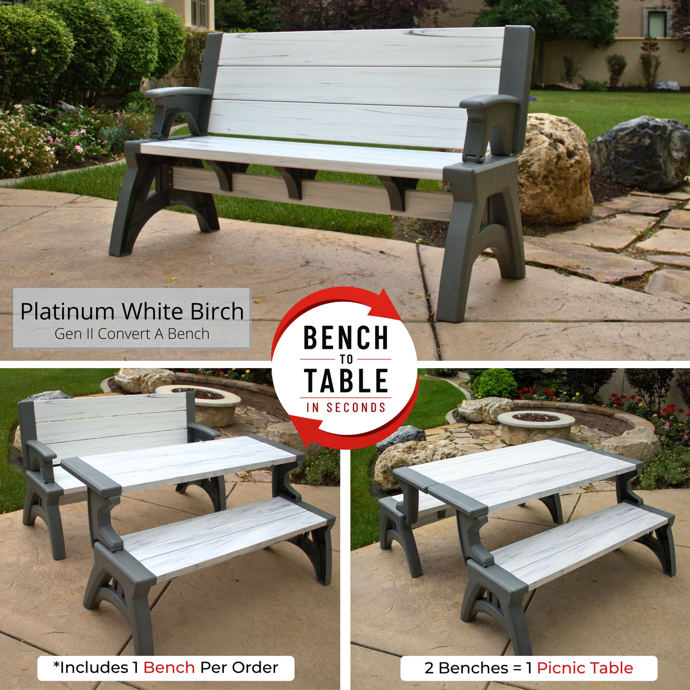 Convert A Bench Pattern Convert A Bench - Outdoor Furniture – Convert a Bench