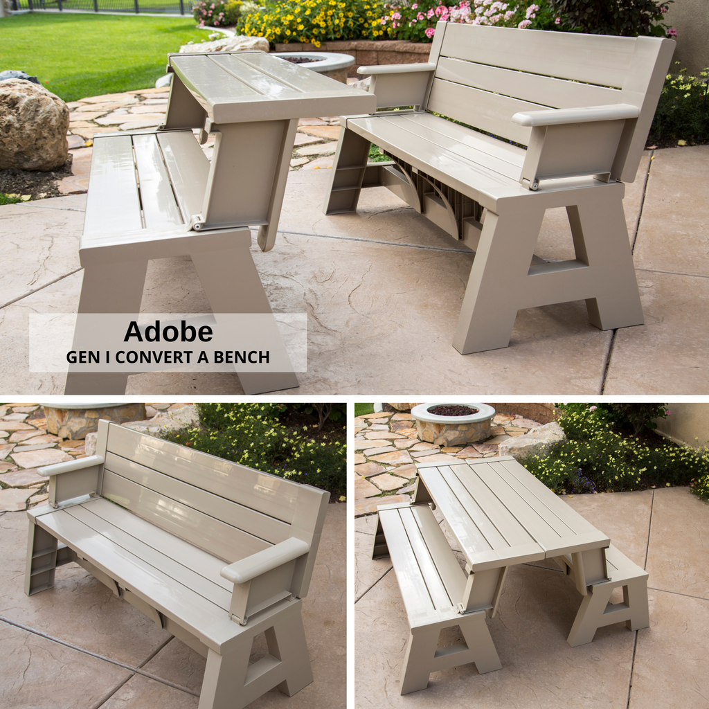 Outdoor Bench Table Convertible Bench Convert a Bench