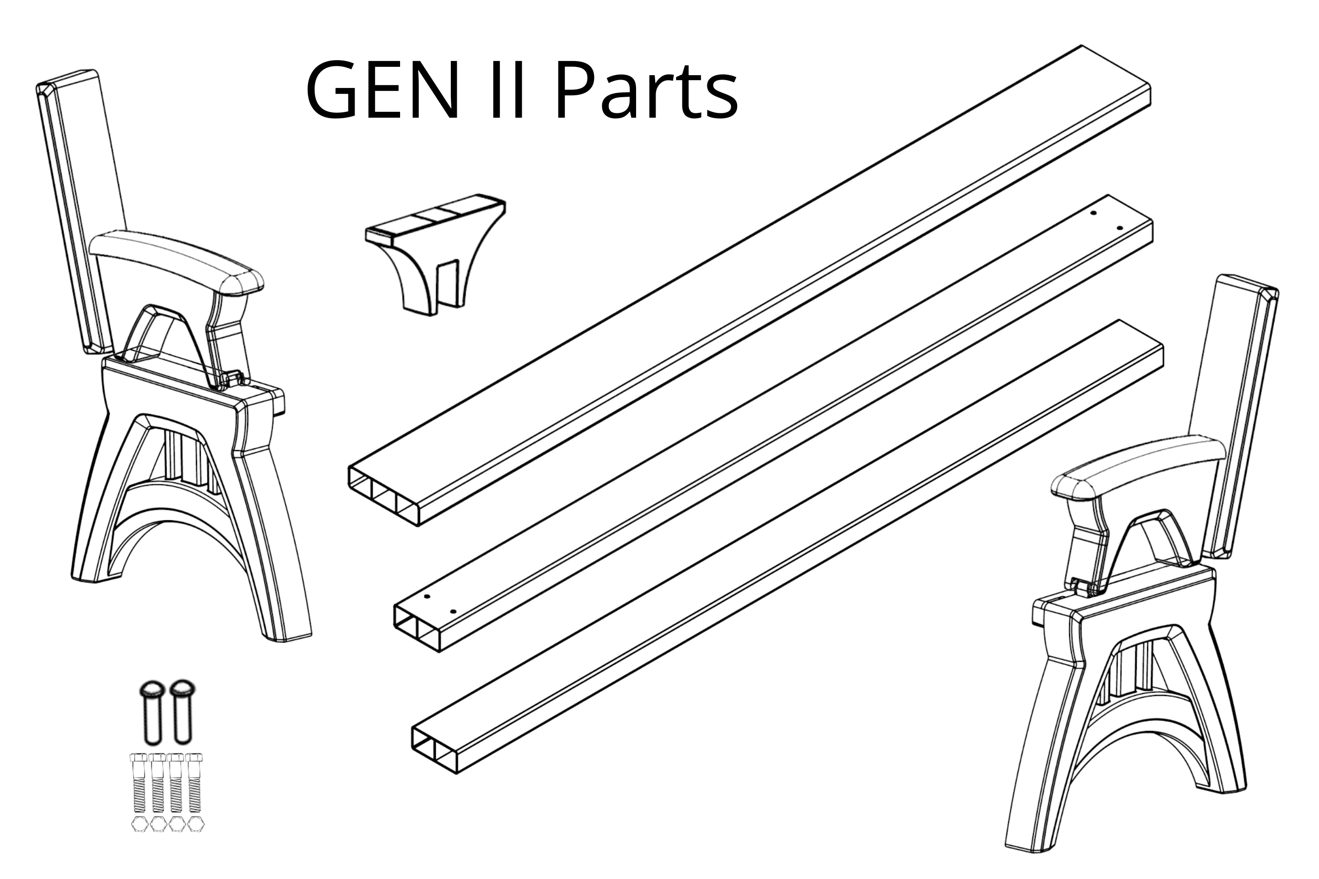 Bench Parts Names Convert A Bench™ Gen II Parts – Convert a Bench