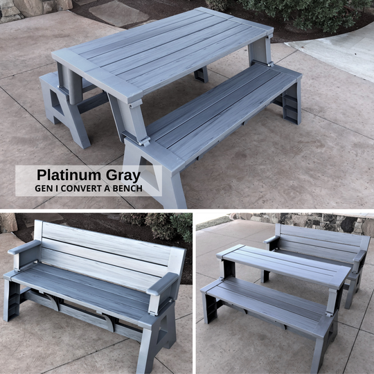 Outdoor Bench Table Convertible Bench Convert a Bench